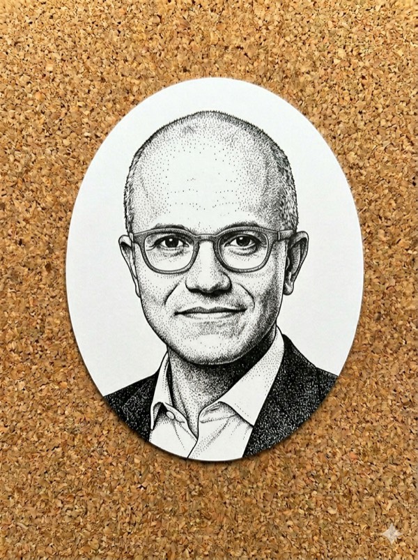 Satya Nadella, CEO of Microsoft — named beside OpenAI in The New York Times case.